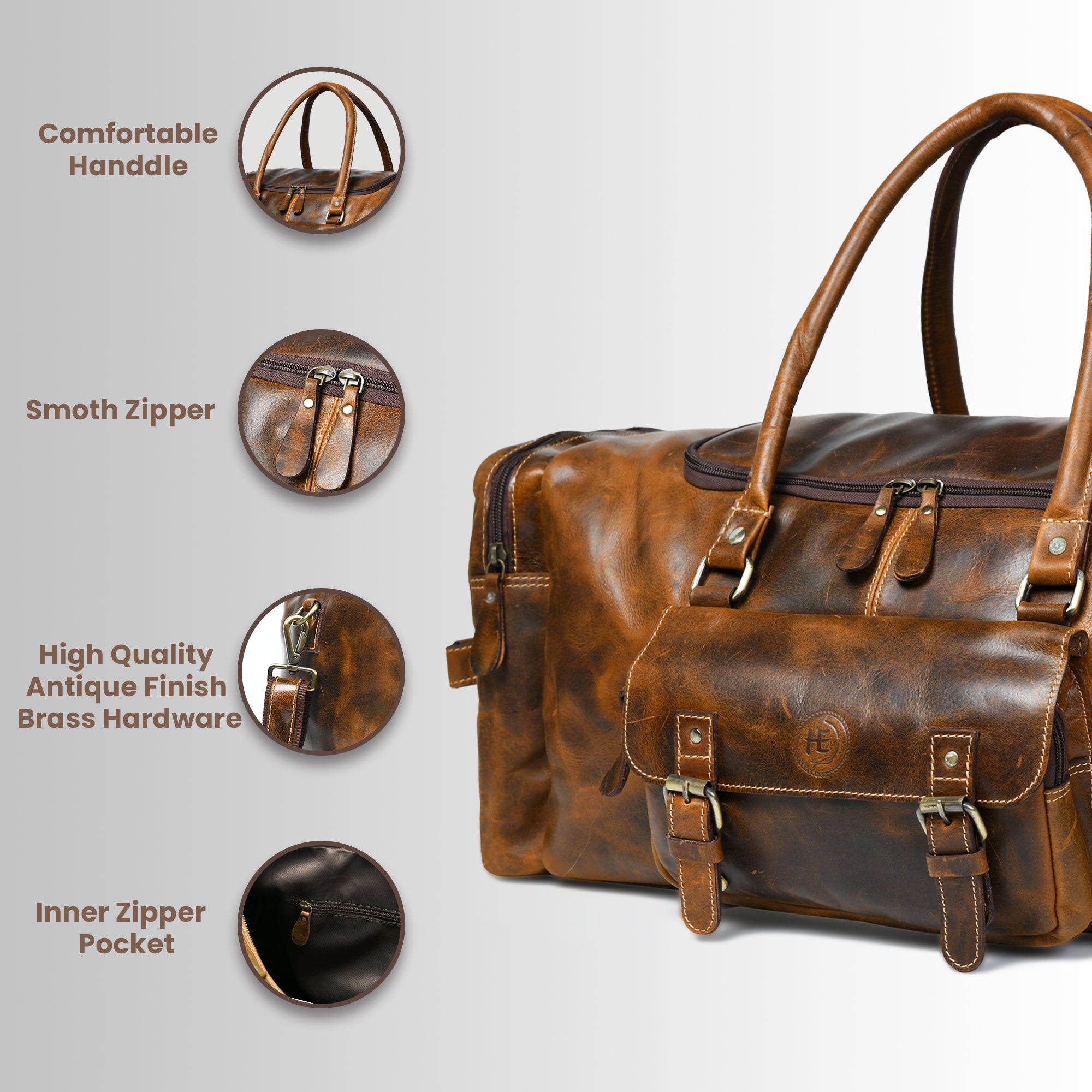 Nomad Heritage Leather Duffel Bag
